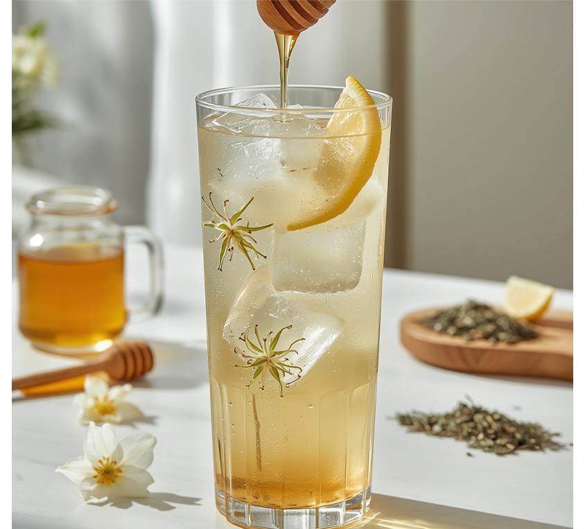 Przepis na orzeźwiającą białą herbatę Silver Needle Leo Tea z miodem i jaśminem